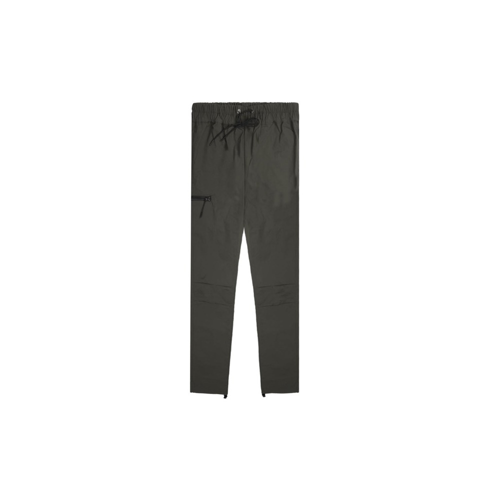 Richie Le Collection Corded Nylon Pants Size Large Green Drawstring Pockets Mens